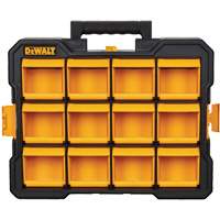 Organisateur Flip-Bin, 3-7/8" la x 17-3/4" p x 13-7/8" h, Noir/Jaune Quali-T-Solutions
