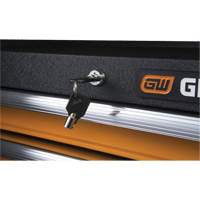 Coffre &agrave; outils de s&eacute;rie GSX, 26" la, 4 tiroirs, Noir/Orange Quali-T-Solutions