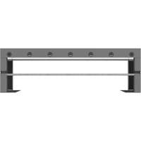 Support de bobine de fil pour bacs & tiroirs, 2 Tiges, 33-3/4" la x 9-5/16" p x 10-5/8" h Quali-T-Solutions