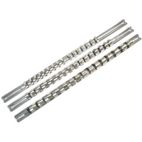 Rail porte-douilles &agrave; entraînement 1/4" SCH-14 avec 16 attaches de retenue Quali-T-Solutions
