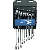 Fully Polished Long Pattern Combination Wrench Set, Combination, 11 Pieces, Metric Quali-T-Solutions