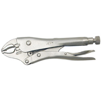 Super Heavy-Duty Locking Pliers with Cutter, 5" Length, Curved Jaw Quali-T-Solutions