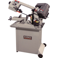 Dual Swivel Metal Cutting Band Saws, Horizontal, Round 5" and 5" x 6" Rectangular Cutting Capacity Quali-T-Solutions