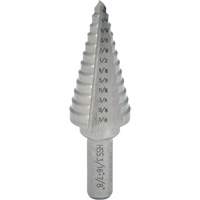 Foret &eacute;tag&eacute; progressif, 1/4" - 3/8", Incr&eacute;ments de 1/8", Acier rapide Quali-T-Solutions