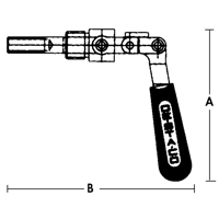 Crampons articul&eacute;s droits - S&eacute;rie 601, Capacit&eacute; de 5/8" (15,875 mm), Force de serrage de 100 lb Quali-T-Solutions