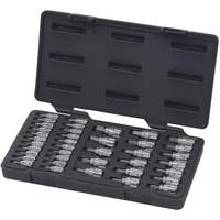 Pass-Thru SAE/Metric Bit Socket Set, Hex/Phillips/Slot/Torx&reg;, 1/4"/3/8" Drive, 39 Pcs Quali-T-Solutions