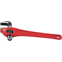 Heavy-Duty Offset Pipe Wrench #14, 2" Jaw Capacity, 14" Long, Powder Coated Finish Quali-T-Solutions