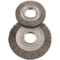 Brosses rotatives grand format 8", 8" dia., Fils 0,014", Arbre 2" Quali-T-Solutions
