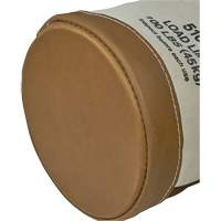 Leather-Bottom Bucket, 17" H, Canvas, White Quali-T-Solutions