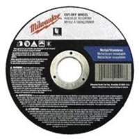Meules &agrave; tronçonner &agrave; centre abaiss&eacute;, 4-1/2" x 0,045", Arbre de 7/8", Type 27, Oxyde d'aluminium, 13580 Tr/min Quali-T-Solutions