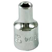 Socket, 4 mm, 1/4" Drive, 6 Points Quali-T-Solutions