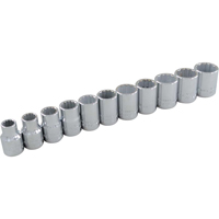 Jeu de douilles, 11 Mcx, Prise de 3/8" Quali-T-Solutions