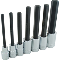 Extra Long Hex Head  Socket Set, Hex, 1/2" Drive, 7 Pcs Quali-T-Solutions