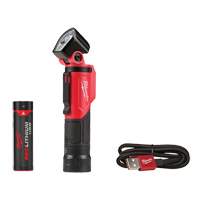 USB Pivoting Flashlight, LED, 500 Lumens, Rechargeable Batteries Quali-T-Solutions