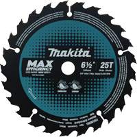 Max-Efficiency Circular Saw Blade, 6-1/2", 25 Teeth, Laminate/Wood Use Quali-T-Solutions