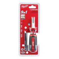 Tournevis &agrave; embouts multiples 9 en 1, 9" lo, Prise Coussin&eacute;e Quali-T-Solutions