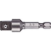 Adapter & Extension, 1/4" Drive Size, 3/8" Male Size, Ball, 2" L Quali-T-Solutions