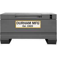 Boîte de rangement pour le chantier, 32" x 19" x 17-13/16", Acier, Gris Quali-T-Solutions