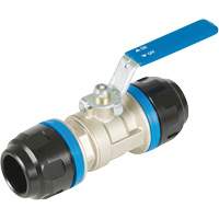 Standard Ball Valve, Aluminum, Manual, 1", Push Quali-T-Solutions