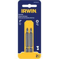 Embouts pour outils &eacute;lectriques, Phillips, Embout #1, Prise 1/4", Longueur 1-15/16" Quali-T-Solutions