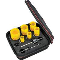 Deep Cut Hole Saw Kit, 9 Pieces Quali-T-Solutions