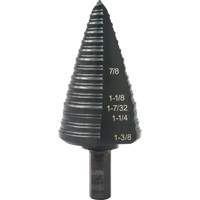 Foret &eacute;tag&eacute; &agrave; trous multiples no 12, 7/8" - 1-3/8", Incr&eacute;ments de 1/16", Acier rapide Quali-T-Solutions