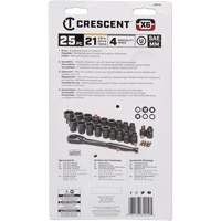 Mechanic's Tool Set, 25 Pcs, 3/8" Drive Size Quali-T-Solutions