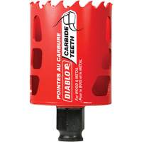 Wood & Metal Hole Saw, 2-1/8", 2-3/8" Depth of Cut, Carbide Quali-T-Solutions