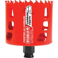 Wood & Metal Hole Saw, 3", 2-3/8" Depth of Cut, Carbide Quali-T-Solutions