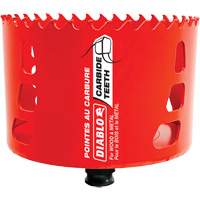 Wood & Metal Hole Saw, 4", 2-3/8" Depth of Cut, Carbide Quali-T-Solutions