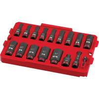 Shockwave Impact Duty Packout Socket Set, 17 Pcs, Impact, 3/8" Drive Size, Deep Quali-T-Solutions