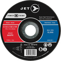 A60PX Power-Xtreme Cut-Off Wheel, 4-1/2" x 1/32", 7/8" Arbor, Type 1, 13300 RPM Quali-T-Solutions