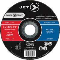 A60PX Power-Xtreme Cut-Off Wheel, 5" x 1/32", 7/8" Arbor, Type 1, 12200 RPM Quali-T-Solutions