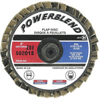 Disque &agrave; feuillets PowerBlend Roll-On, 2" x Type R, Grain Z80 Quali-T-Solutions