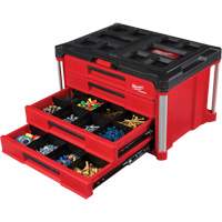 Boîte &agrave; outils avec 4 tiroirs PackOut, 16-3/10" x 22-1/5" x 14-3/10", Rouge Quali-T-Solutions