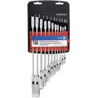RCWS-11FS Flex Head Wrench Sets, Combination/Flex Head, 11 Pieces, Imperial Quali-T-Solutions