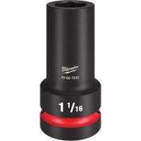 Douille &agrave; paroi extra mince Shockwave Impact Duty, Chocs, 1-1/16", Prise 1", 6 pans, Profond Quali-T-Solutions