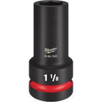 Douille &agrave; paroi extra mince Shockwave Impact Duty, Chocs, 1-1/8", Prise 1", 6 pans, Profond Quali-T-Solutions