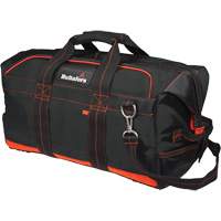 Sac professionnel de 24" pour &eacute;quipement d'entrepreneur, Polyester balistique, Noir/Rouge Quali-T-Solutions