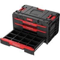 Arx&reg; 3-Drawer Toolbox, 23-1/10" x 15" x 13-2/5", Black Quali-T-Solutions