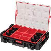 Arx&reg; X-Large Organizer with Short Bins, 23" x 15-1/5" x 5", Black Quali-T-Solutions