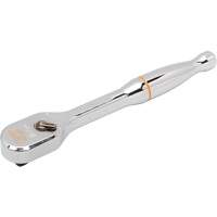 120XP Full Polish Chrome Teardrop Ratchet, 1/4" Drive, Ergonomic Handle Quali-T-Solutions