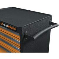 Armoire roulante pour outils s&eacute;rie GSX, 6 tiroirs, 36" la x 18-1/5" p x 37-2/5" h, Noir/Orange Quali-T-Solutions