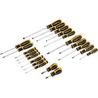 Jeu de tournevis bimat&eacute;riau &agrave; fente, Phillips, Torx, 20 mcx. Quali-T-Solutions