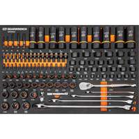 97-Piece Bolt Biter Mechanics Tool Set in Foam Storage Tray Quali-T-Solutions
