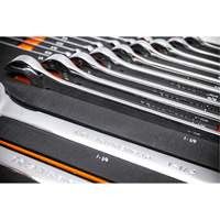 12-Point Long Pattern Combination SAE Wrench Set in Foam Storage Tray, Open-Ended, 19 Pieces, Imperial Quali-T-Solutions
