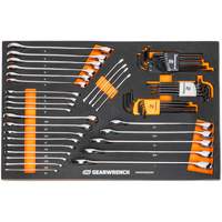 6-Point Combination Wrench and Hex Key Set in Foam Storage Tray Quali-T-Solutions