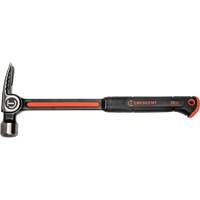 Milled-Face Framing Hammer, 28 oz., Solid Steel Handle, 16" L Quali-T-Solutions