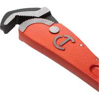 Self-Adjusting Pipe Wrench, 1-1/2" Jaw Capacity, 12" Long, Powder Coated Finish, Non-Ergonomic Handle Quali-T-Solutions