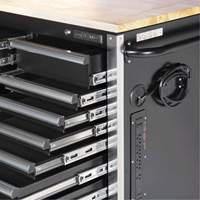 HDRC7220 Armoire mobile de s&eacute;rie HD, 20 tiroirs, 72" la x 24" p x 42-3/10" h, Noir Quali-T-Solutions